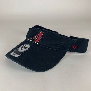 Arizona Diamondbacks MLB Black 47 Brand Strapback Adjustable Visor New